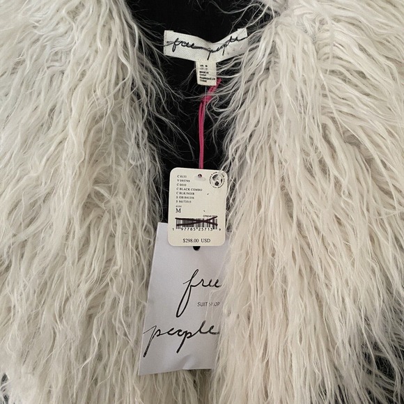 Free People Black Penny Lane Coat Vegan Midnight Train Duster Size M NWT $298 - Picture 9 of 12